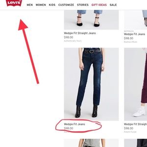 Brand new Levi’s Wedgie women’s jeans size 26